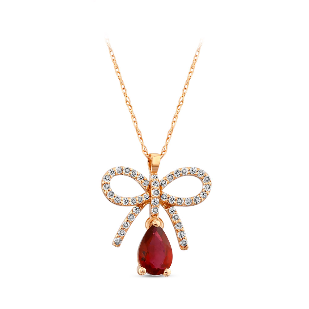 Ruby Diamond Necklace