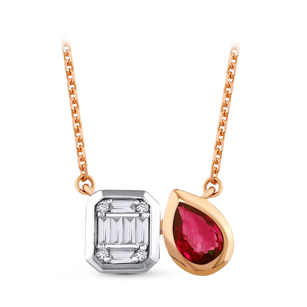 Ruby Diamond Necklace