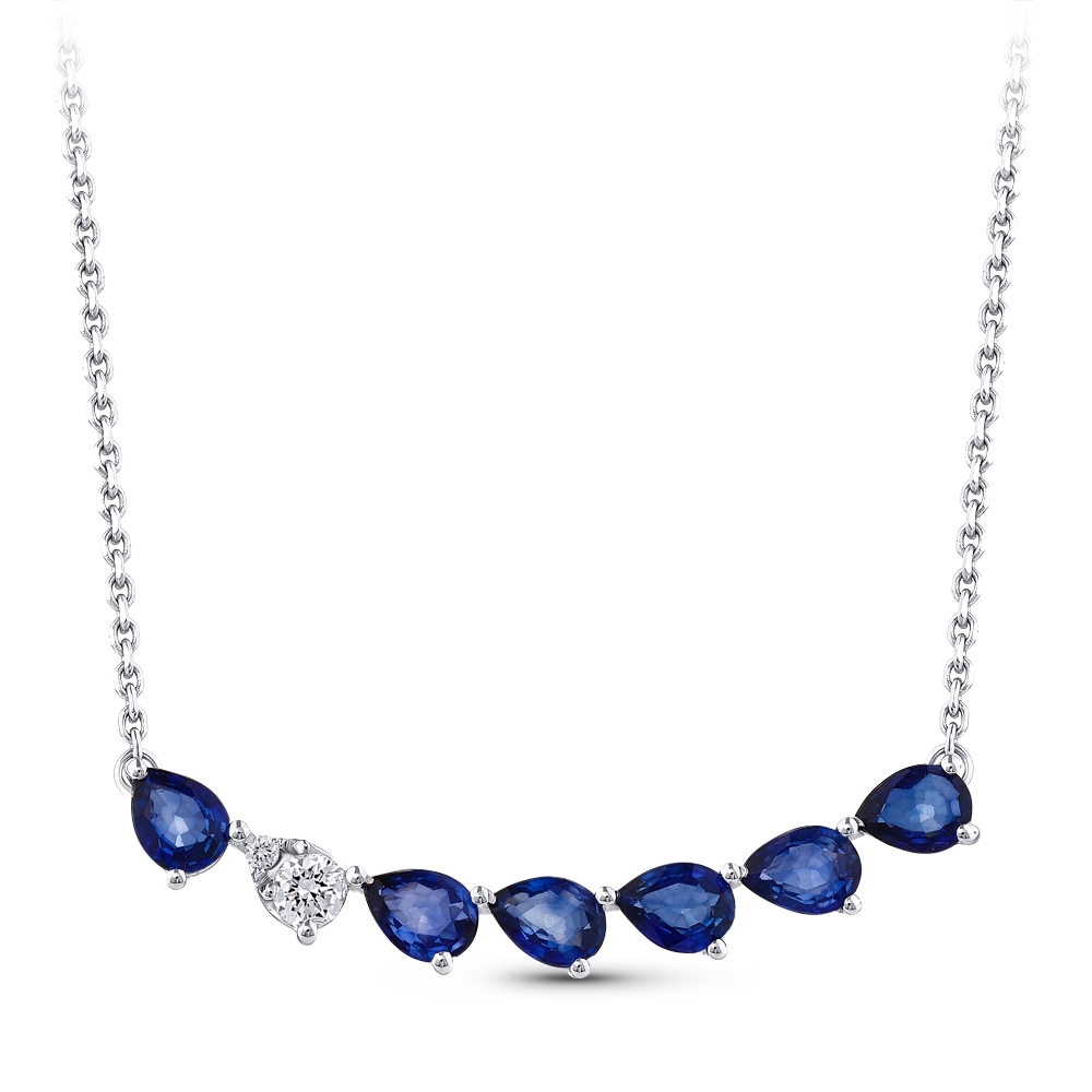 Sapphire Diamond Necklace