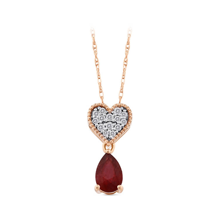 Ruby Diamond Necklace