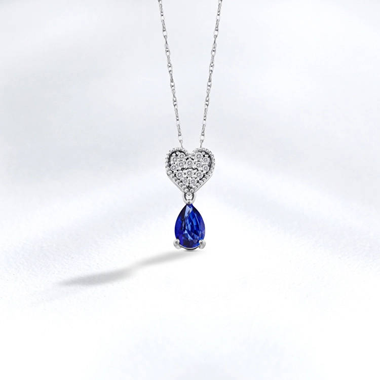 Sapphire Diamond Necklace