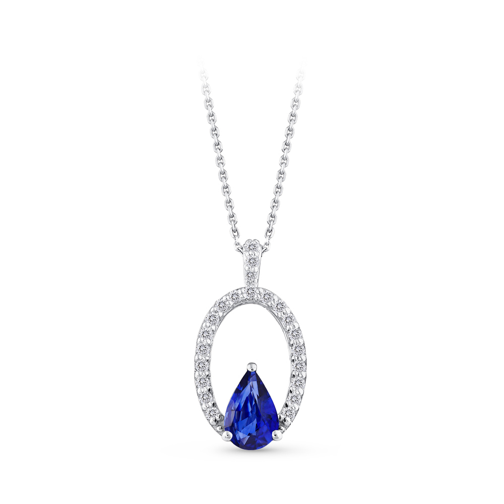 Sapphire Diamond Necklace