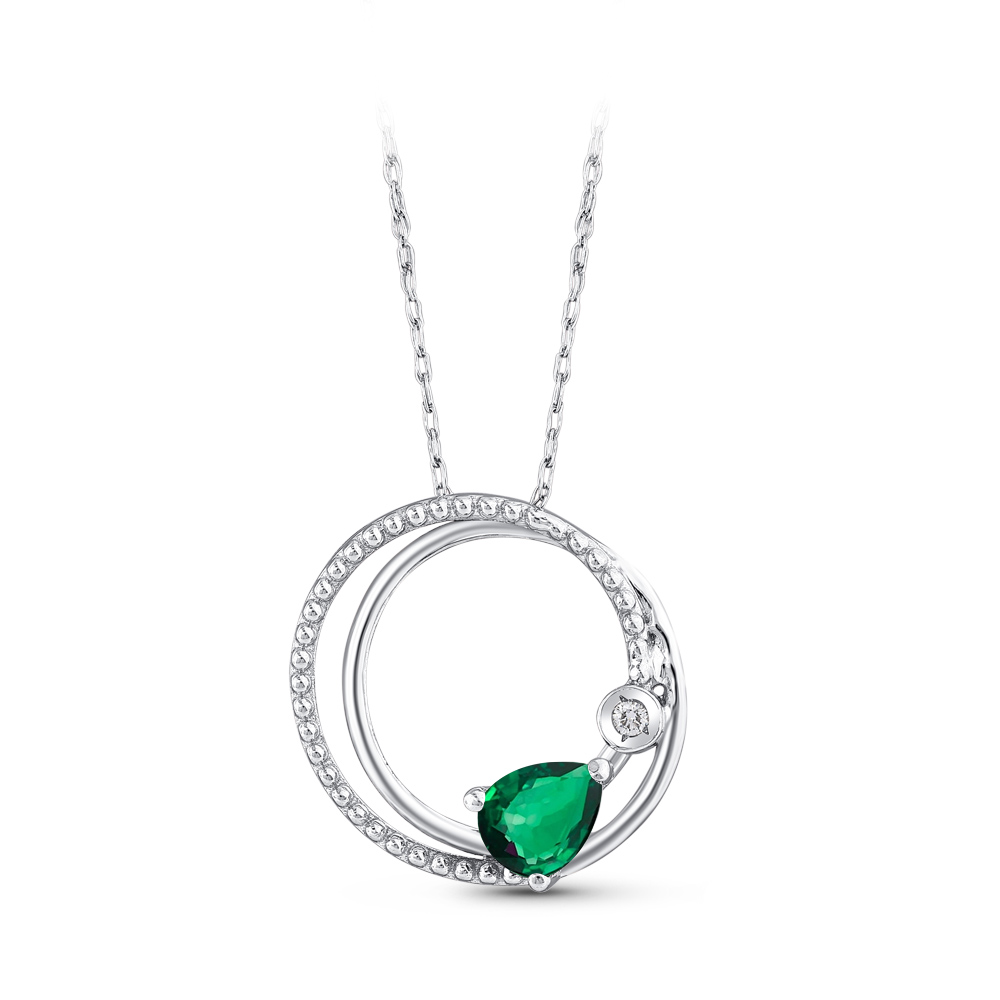 Emerald Diamond Necklace