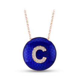 Letter 'C' Diamond Necklace