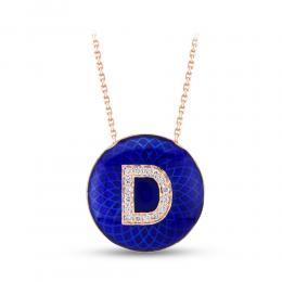 Letter 'D' Diamond Necklace