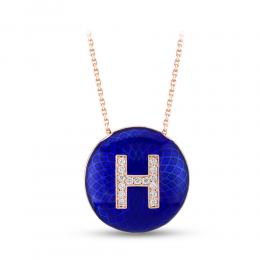 Letter 'H' Diamond Necklace