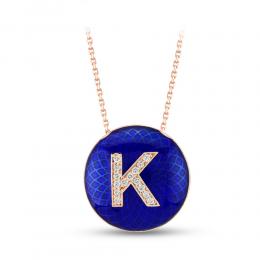 Letter 'K' Diamond Necklace