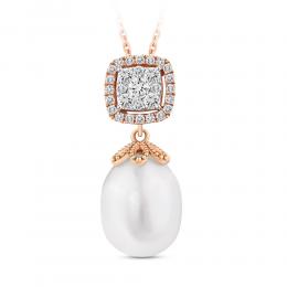 Pearl Diamond Necklace