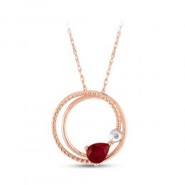 Ruby Diamond Necklace