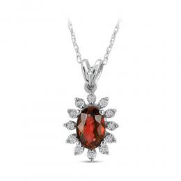 Ruby Diamond Necklace