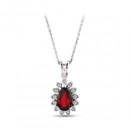 Ruby Diamond Necklace