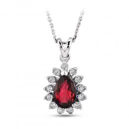 Ruby Diamond Necklace