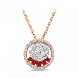 Ruby Diamond Necklace