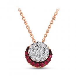 Ruby Diamond Necklace