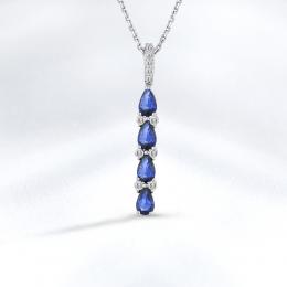 Sapphire Diamond Necklace
