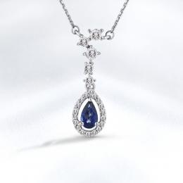 Sapphire Diamond Necklace