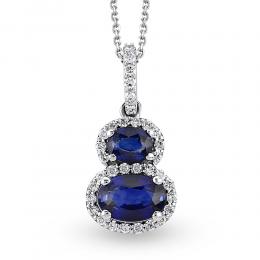 Sapphire Diamond Necklace