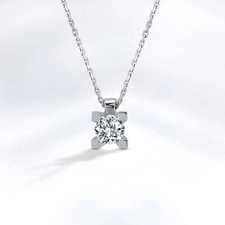 Solitaire Diamond Necklace