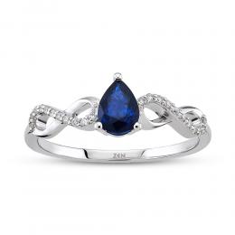 Sapphire Diamond Ring