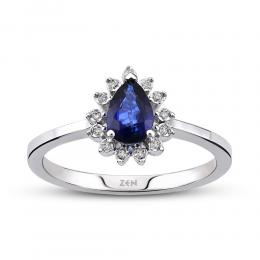Sapphire Diamond Ring 
