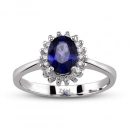 Sapphire Diamond Ring 