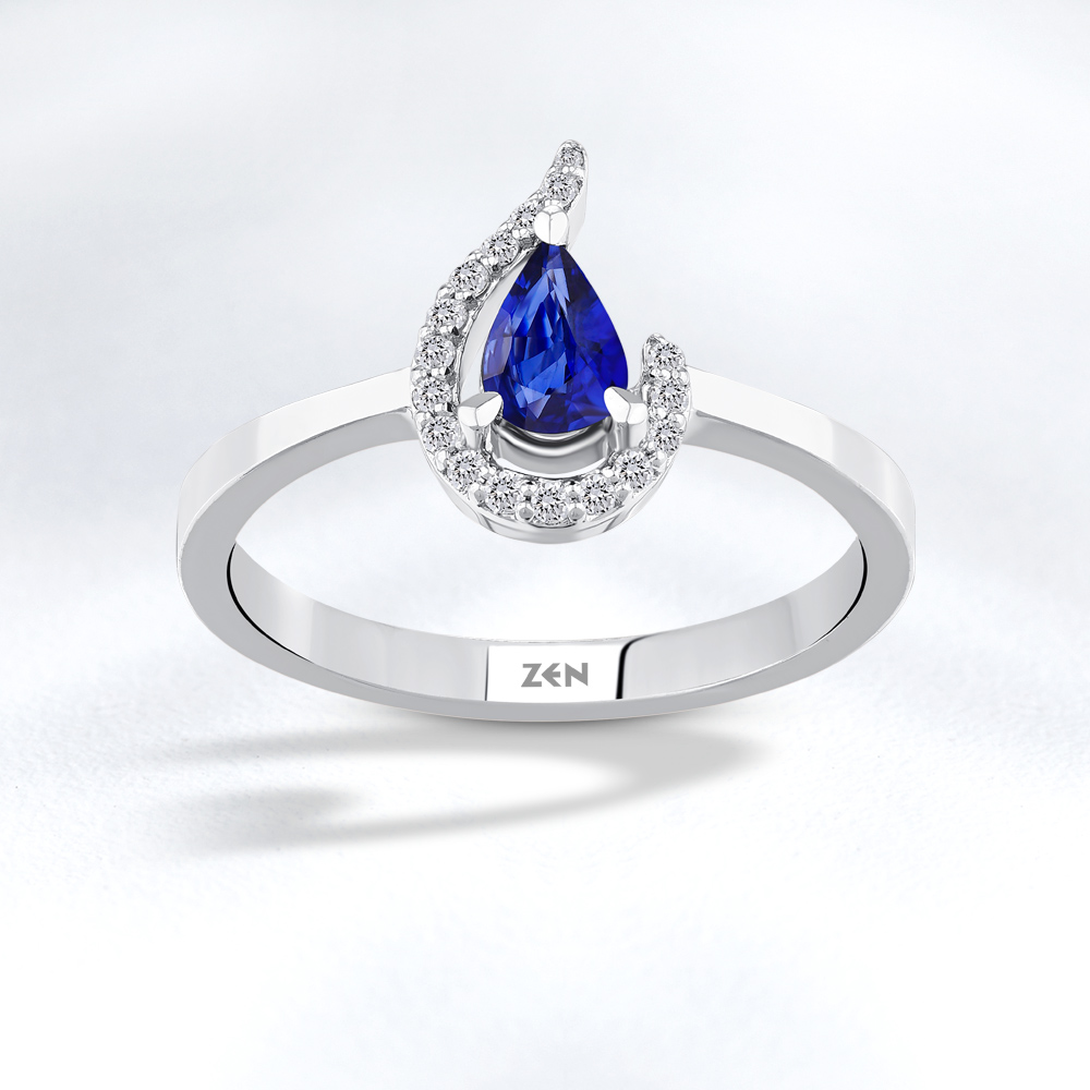 Sapphire Diamond Ring