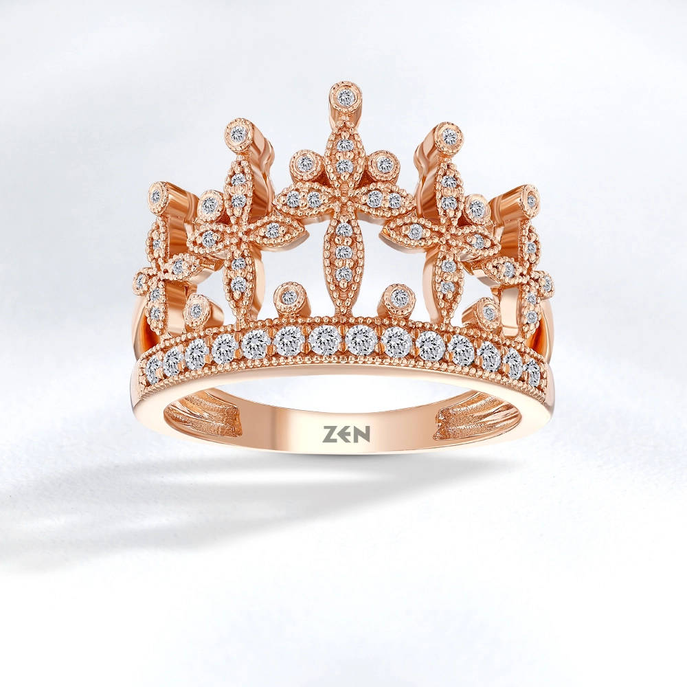 Crown Diamond Ring
