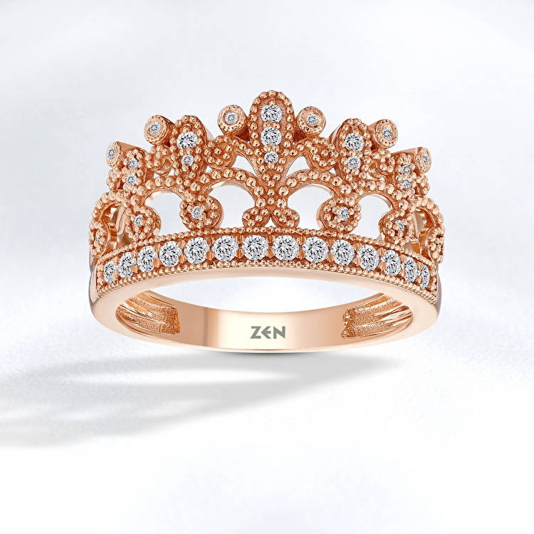 Crown Diamond Ring