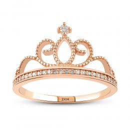 Crown Diamond Ring