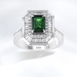 Emerald Diamond Ring