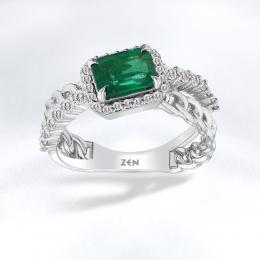 Emerald Diamond Ring