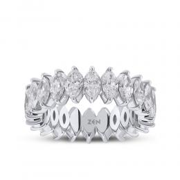 Marquise Cut Eternity Diamond Ring
