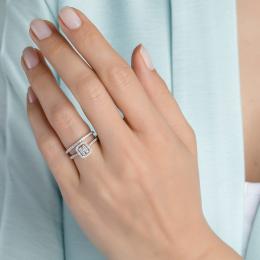 Duet Baguette Diamond Ring