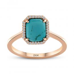 Diamond Turquoise Ring