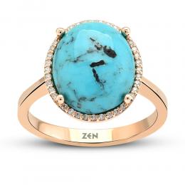 Turquoise Diamond Ring