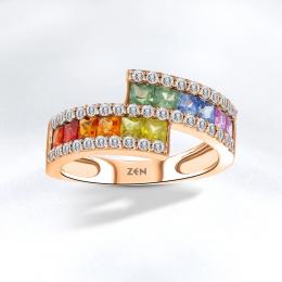 Gemstone Diamond Ring