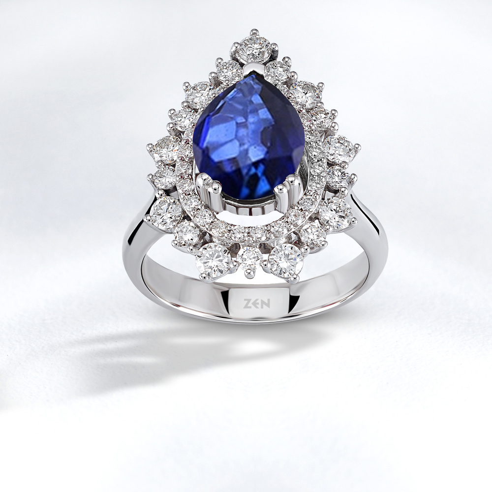 Sapphire Diamond Ring