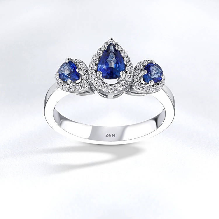 Sapphire Diamond Ring