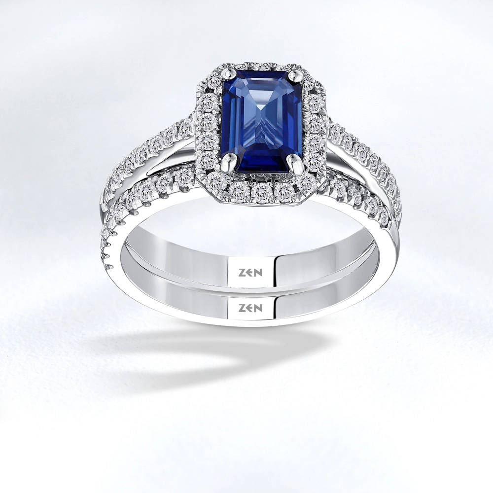 Sapphire Diamond Ring