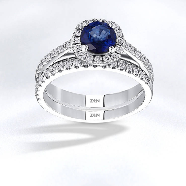 Sapphire Diamond Ring