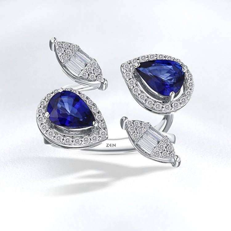 Sapphire Diamond Ring