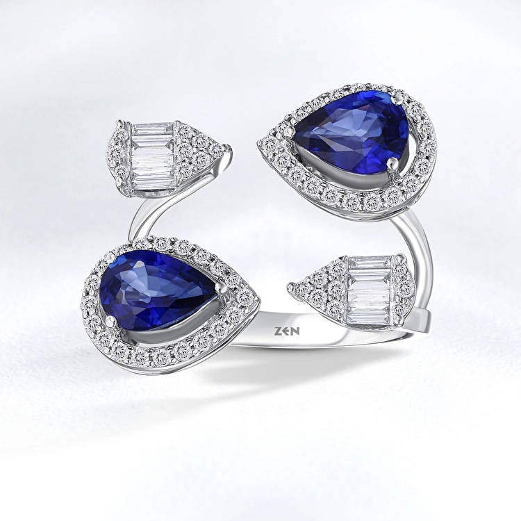 Sapphire Diamond Ring