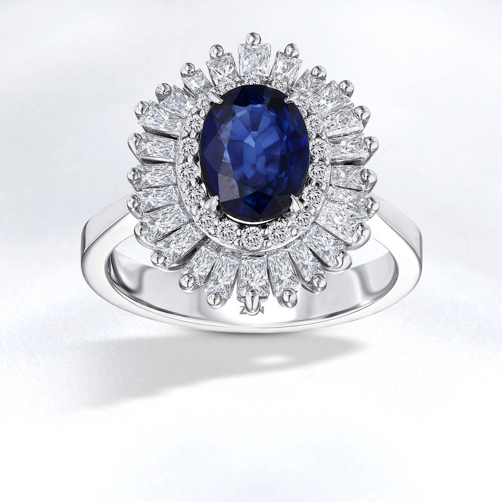 Sapphire Diamond Ring