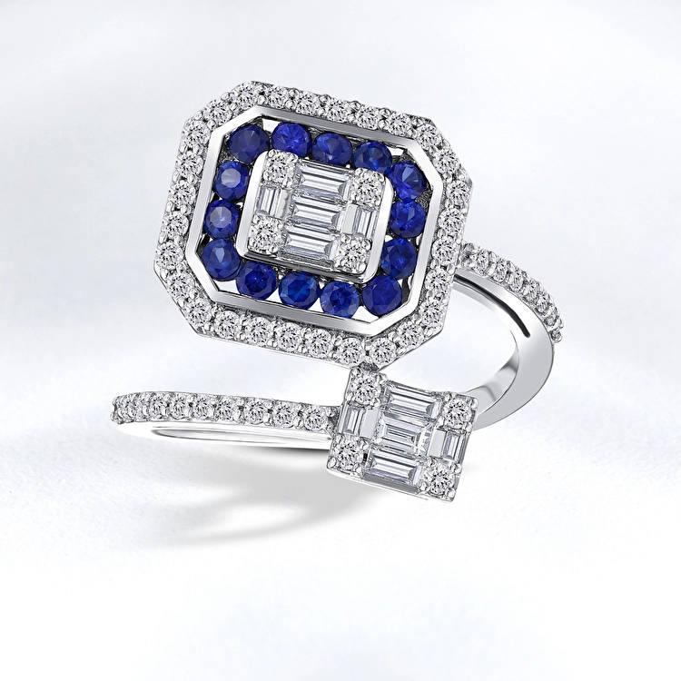Sapphire Diamond Ring
