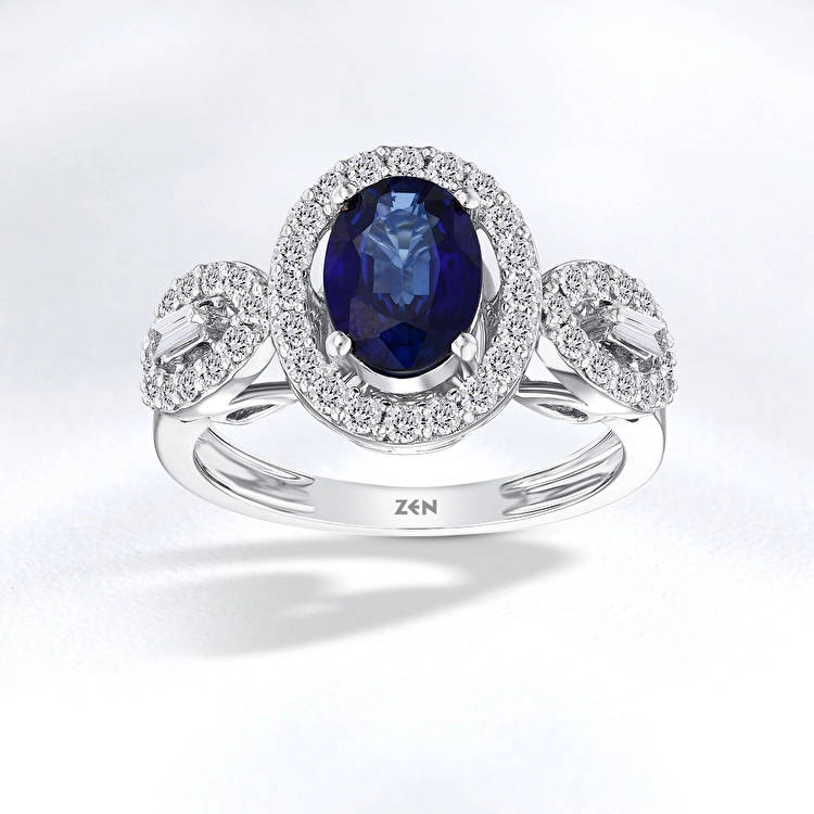 Sapphire Diamond Ring