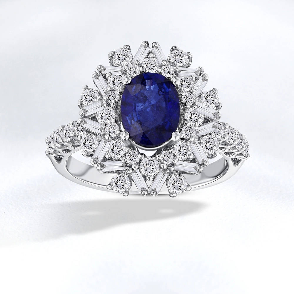 Sapphire Diamond Ring