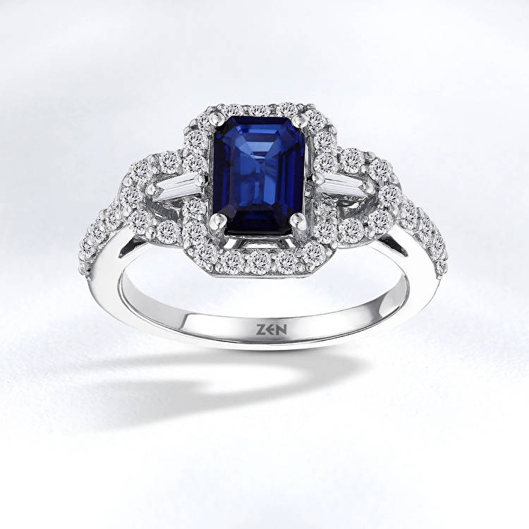 Sapphire Diamond Ring