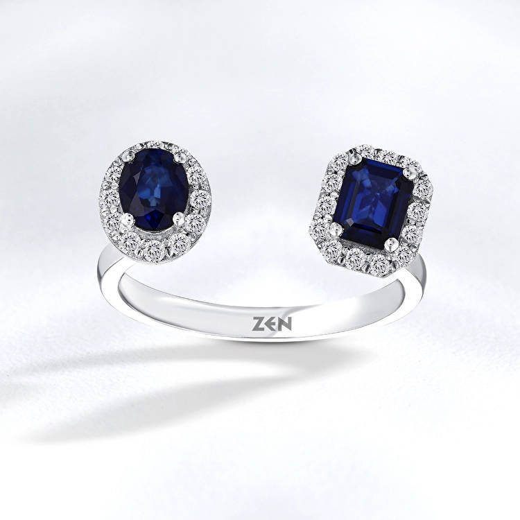 Sapphire Diamond Ring