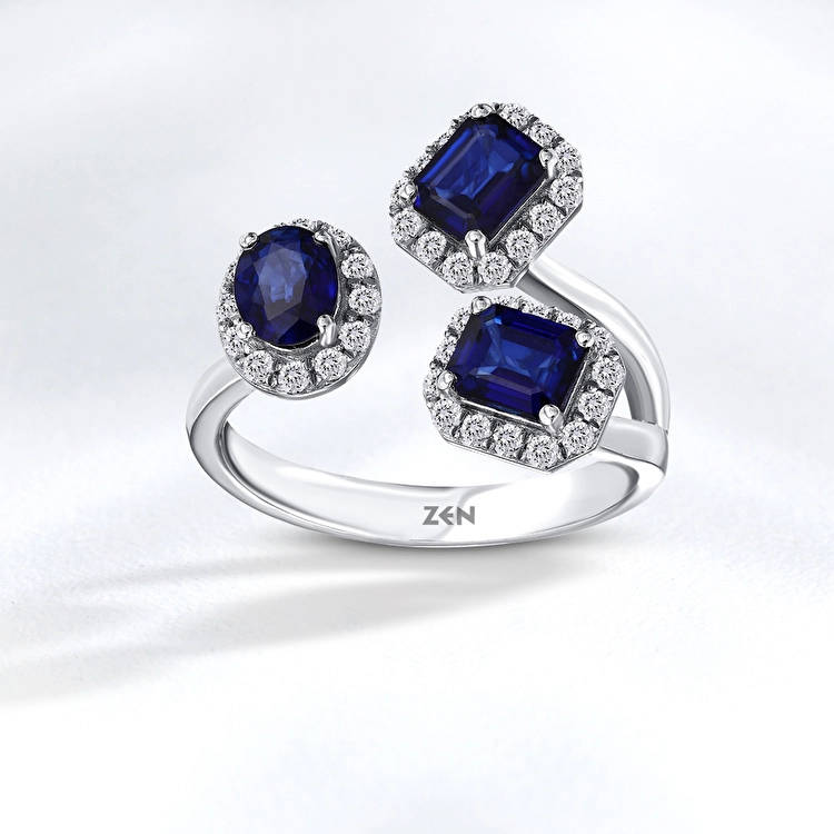 Sapphire Diamond Ring