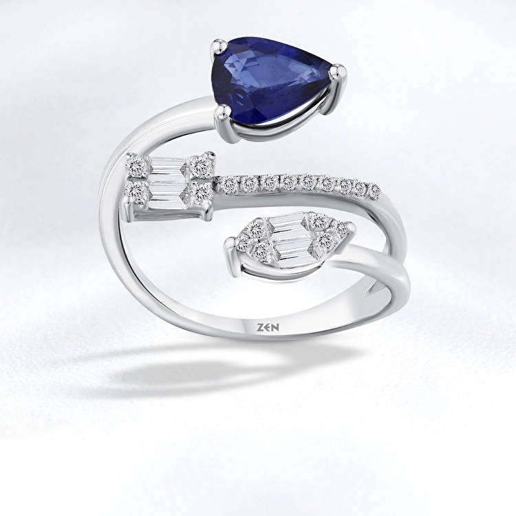 Sapphire Diamond Ring